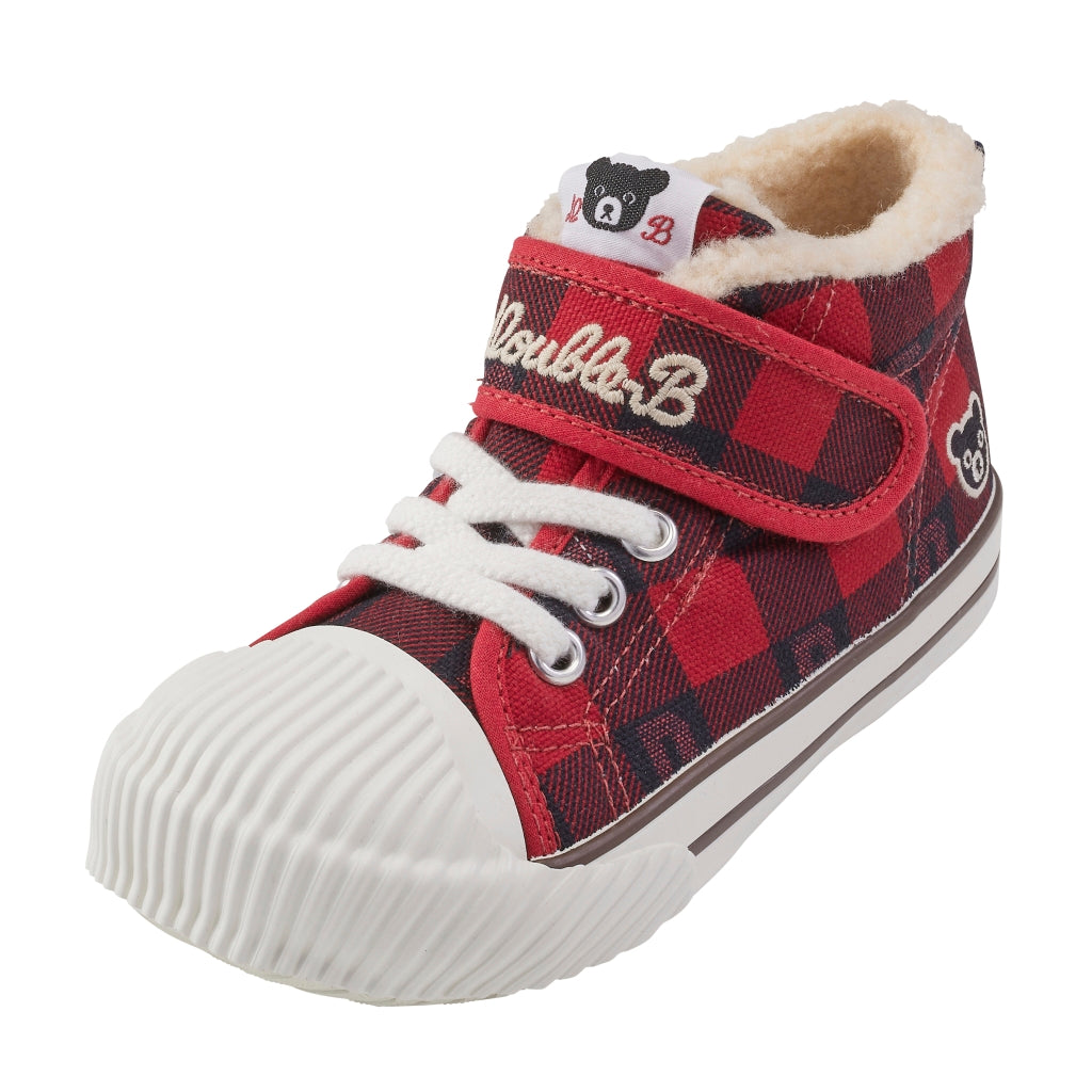 CHAUSSURES A CARREAUX ROUGE DOUBLE B MIKI HOUSE