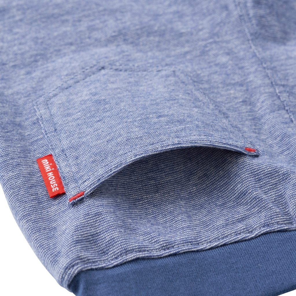 PANTALON BLEU COTON PUCCI