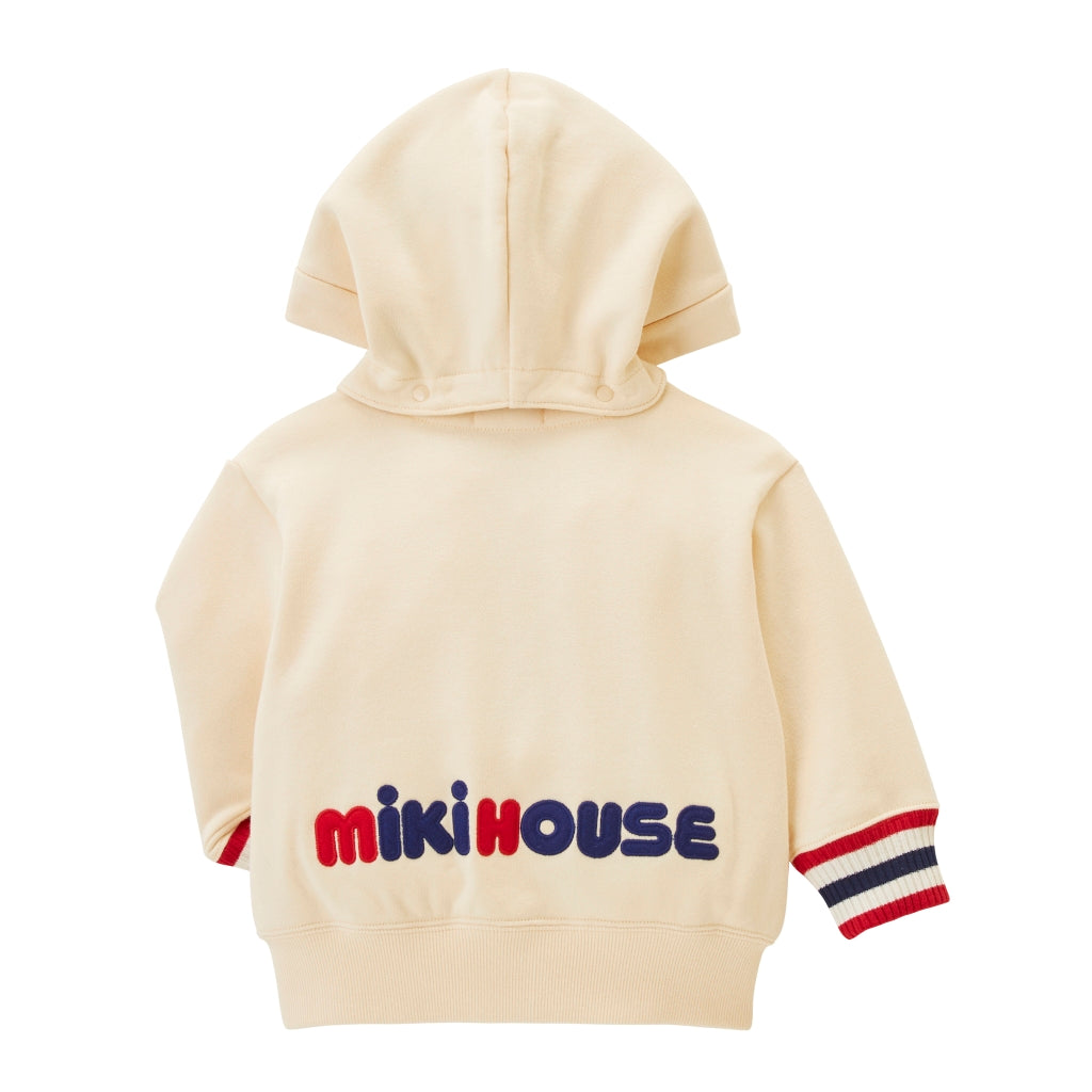 PUCCI WHITE JACKET WITH HOOD MIKI HOUSE