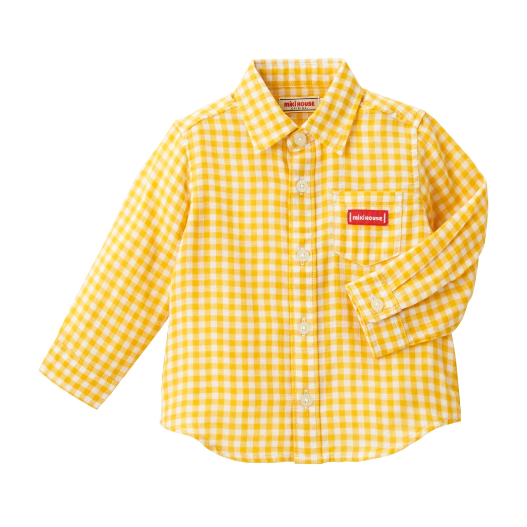 CHEMISE À CARREAUX JAUNE