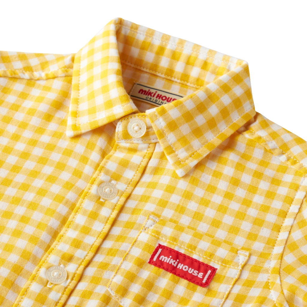 CHEMISE À CARREAUX JAUNE