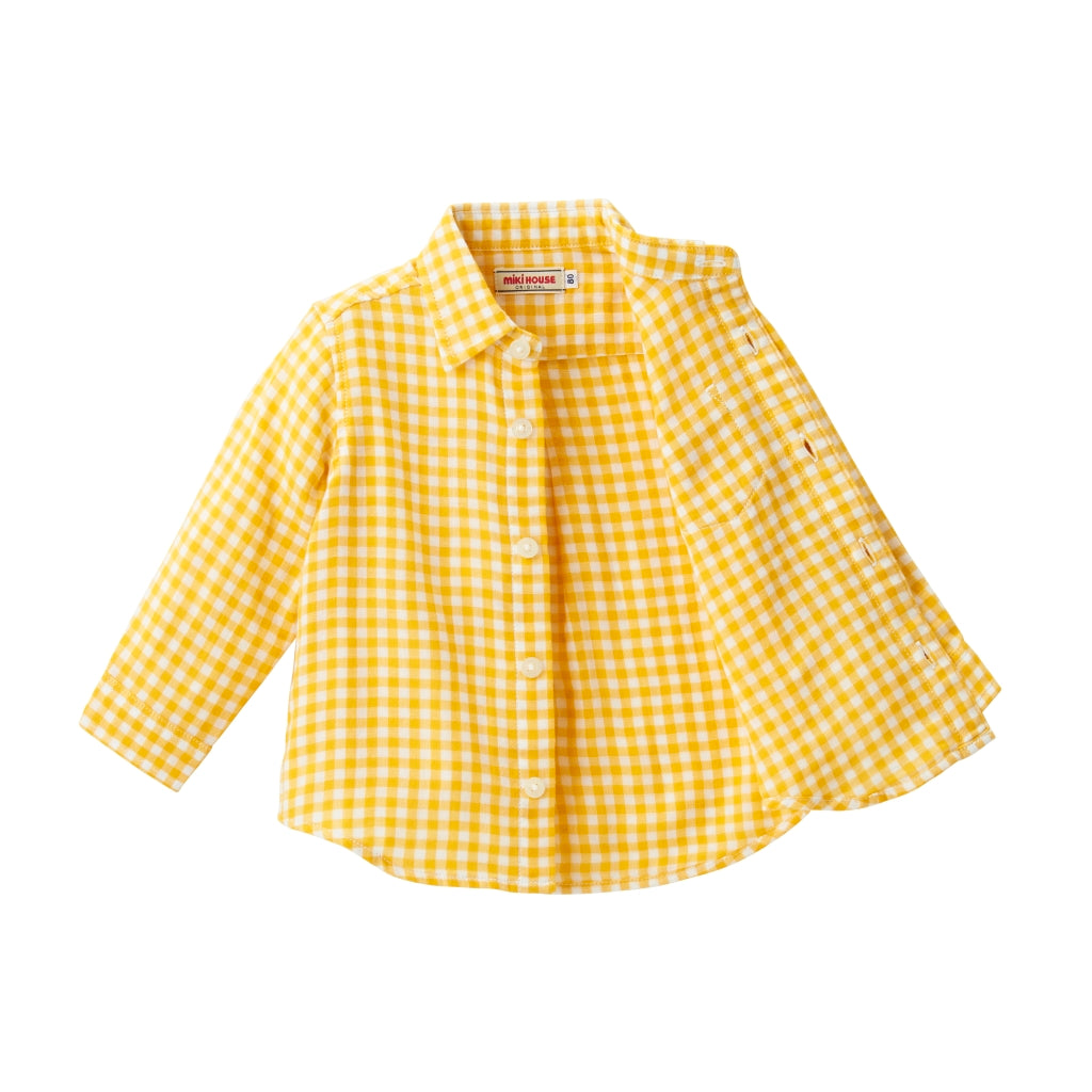 CHEMISE À CARREAUX JAUNE