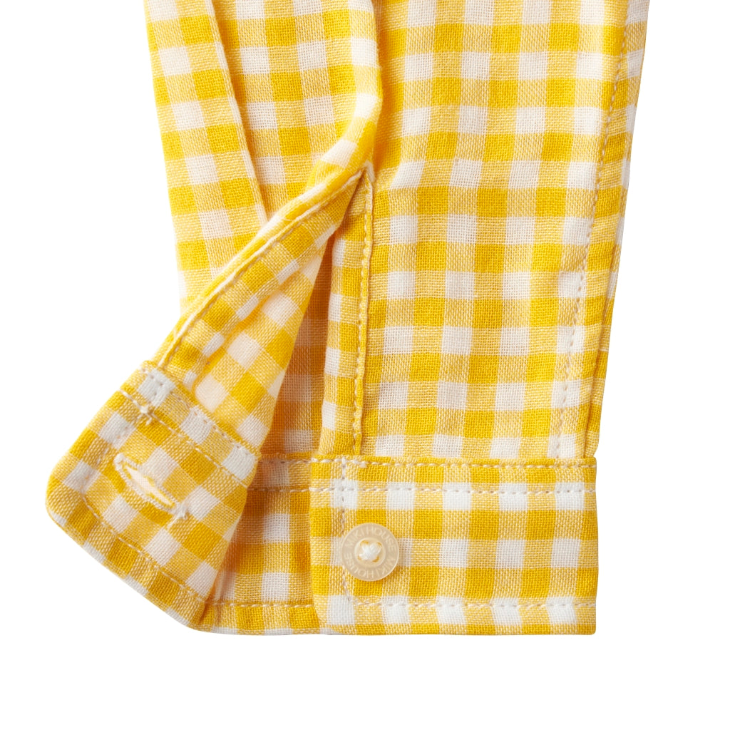 CHEMISE À CARREAUX JAUNE