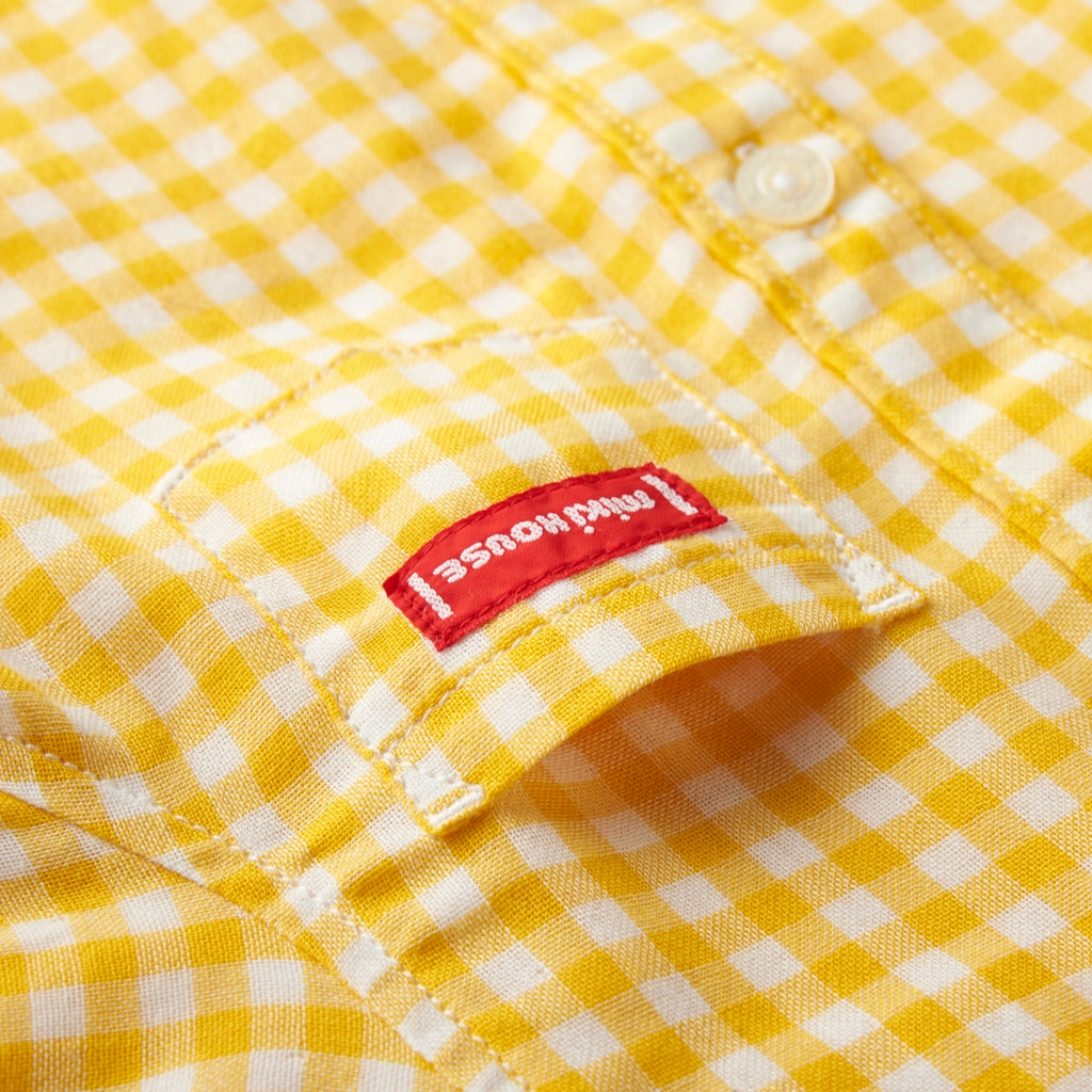 CHEMISE À CARREAUX JAUNE