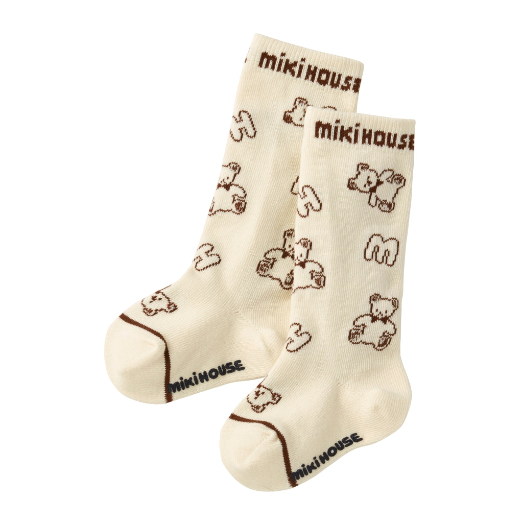 CHAUSETTES OURSONS BLANC MIKI HOUSE