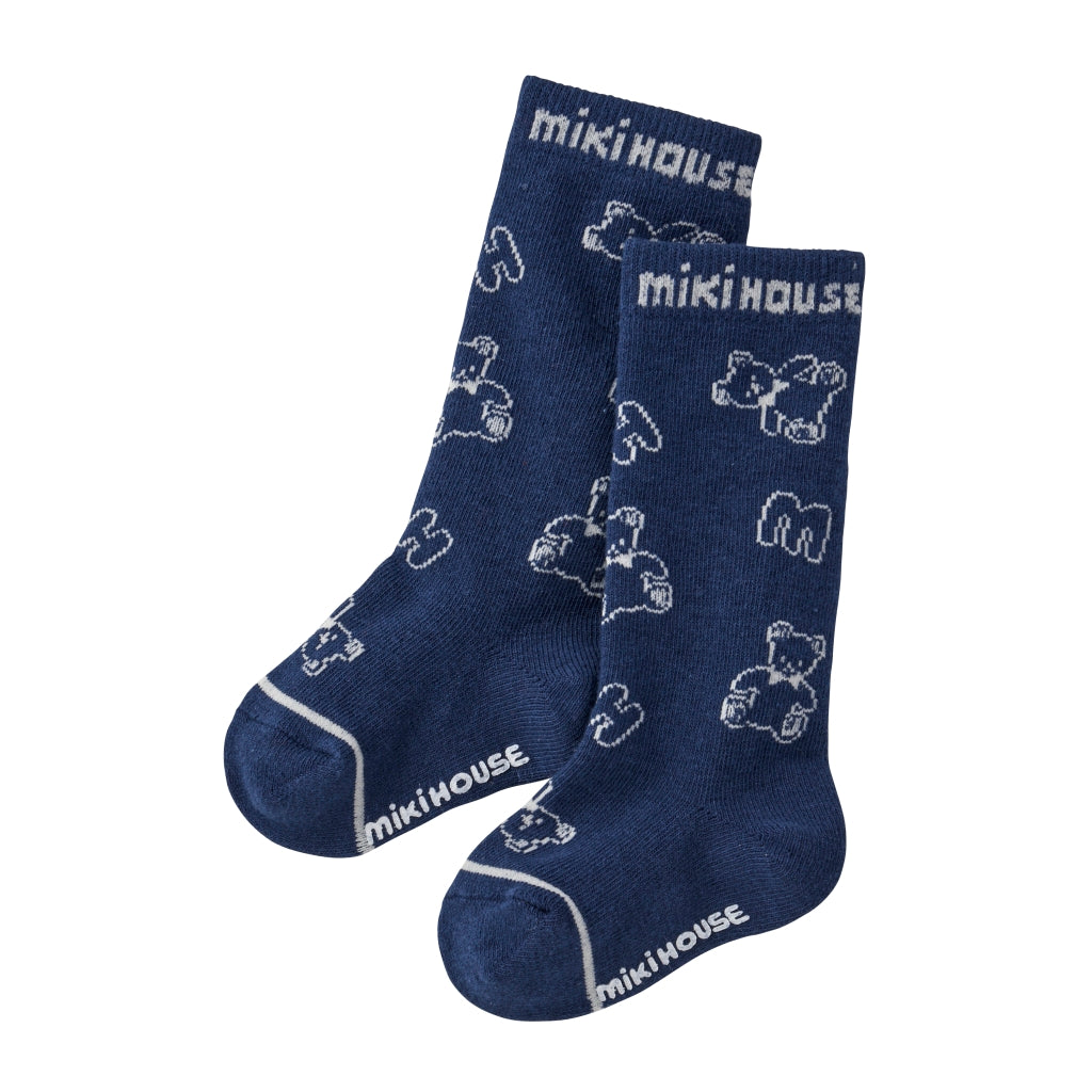 CHAUSETTES OURSONS BLEU MIKI HOUSE