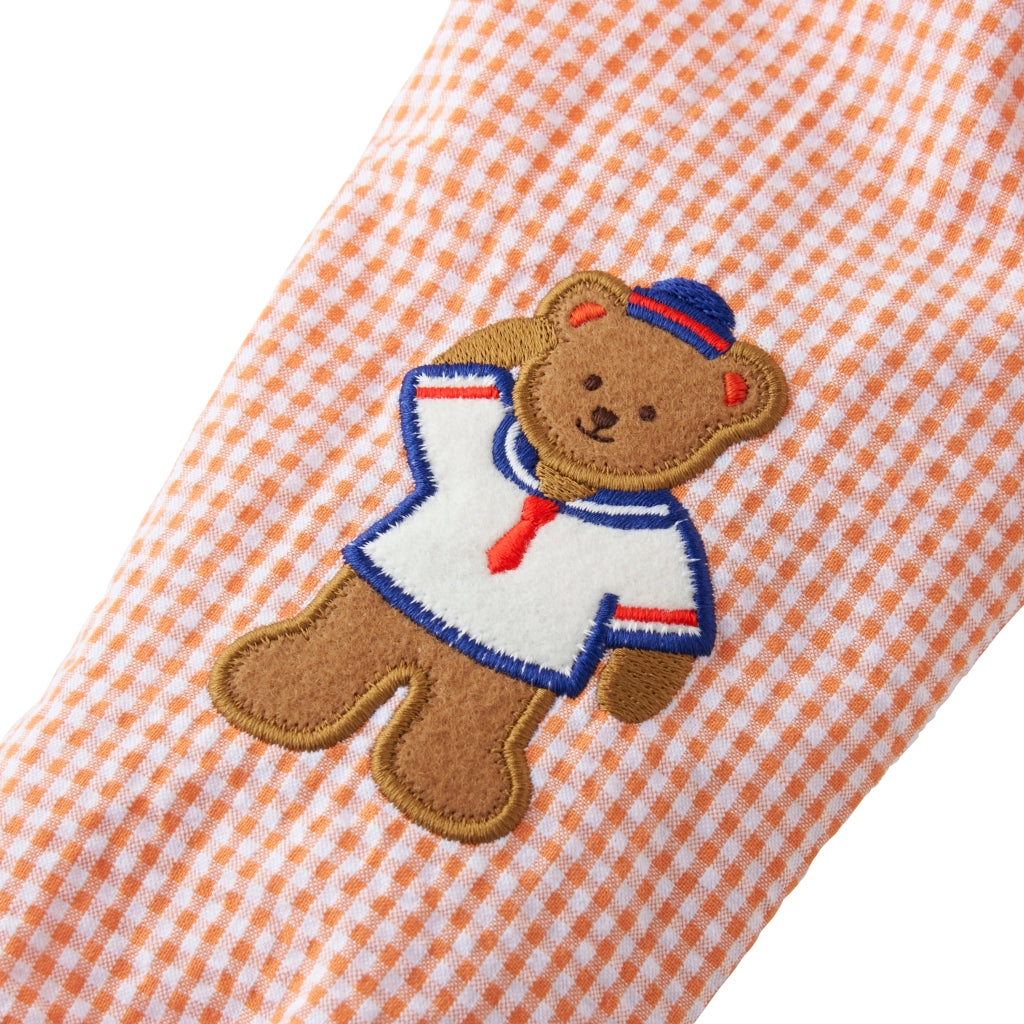 CHEMISE A CARREAUX ORANGE MIKI HOUSE