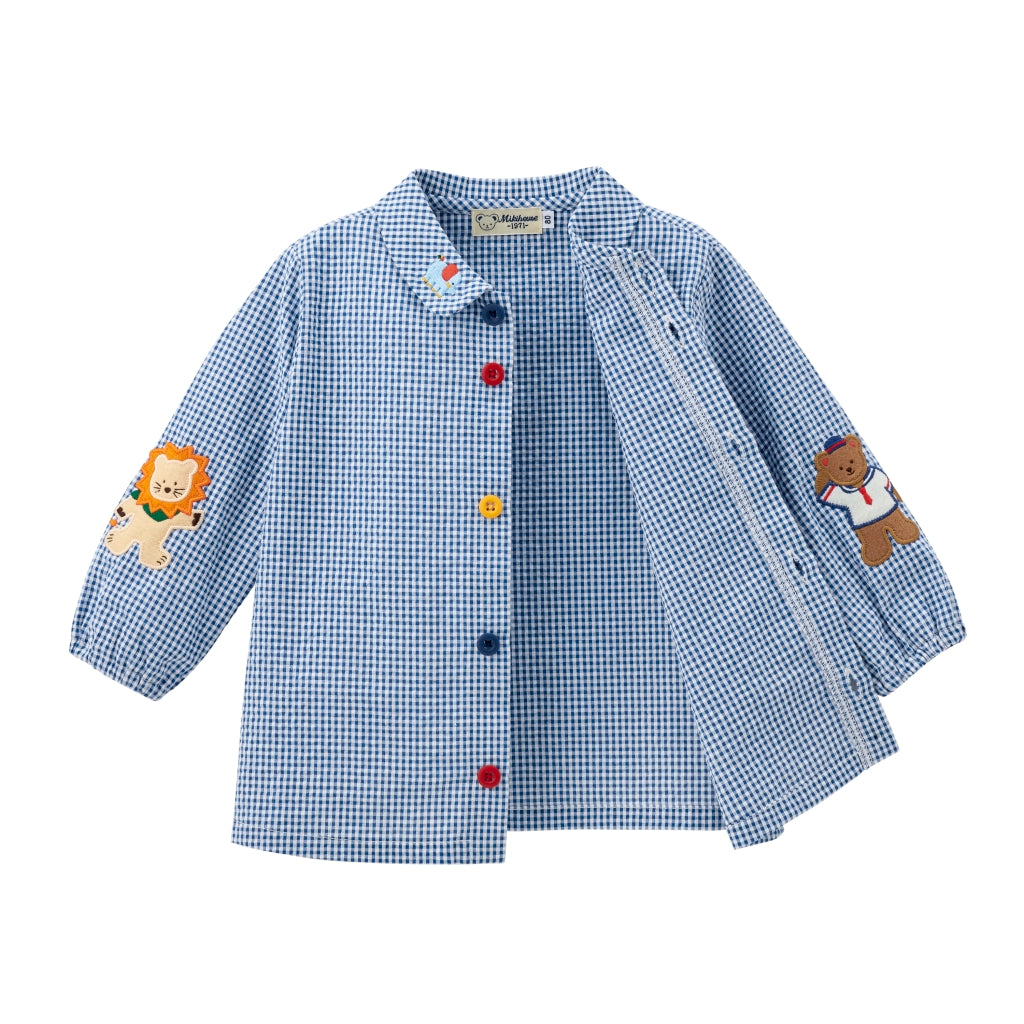 CHEMISE A CARREAUX BLEU MIKI HOUSE
