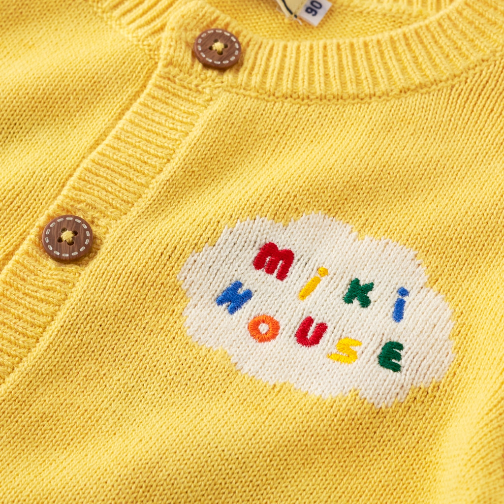 CARDIGAN COTON JAUNE PUCCI