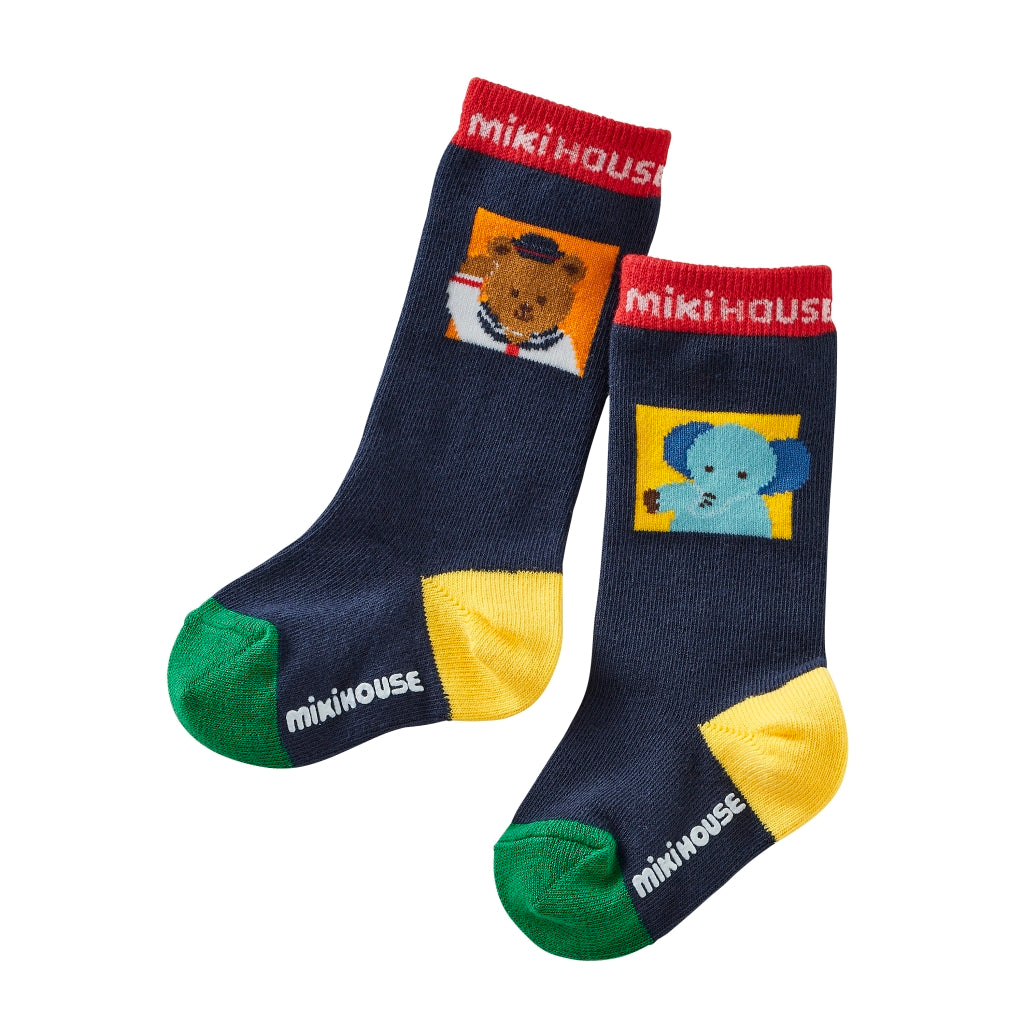 CHAUSSETTES BLEU MARINE MIKI HOUSE