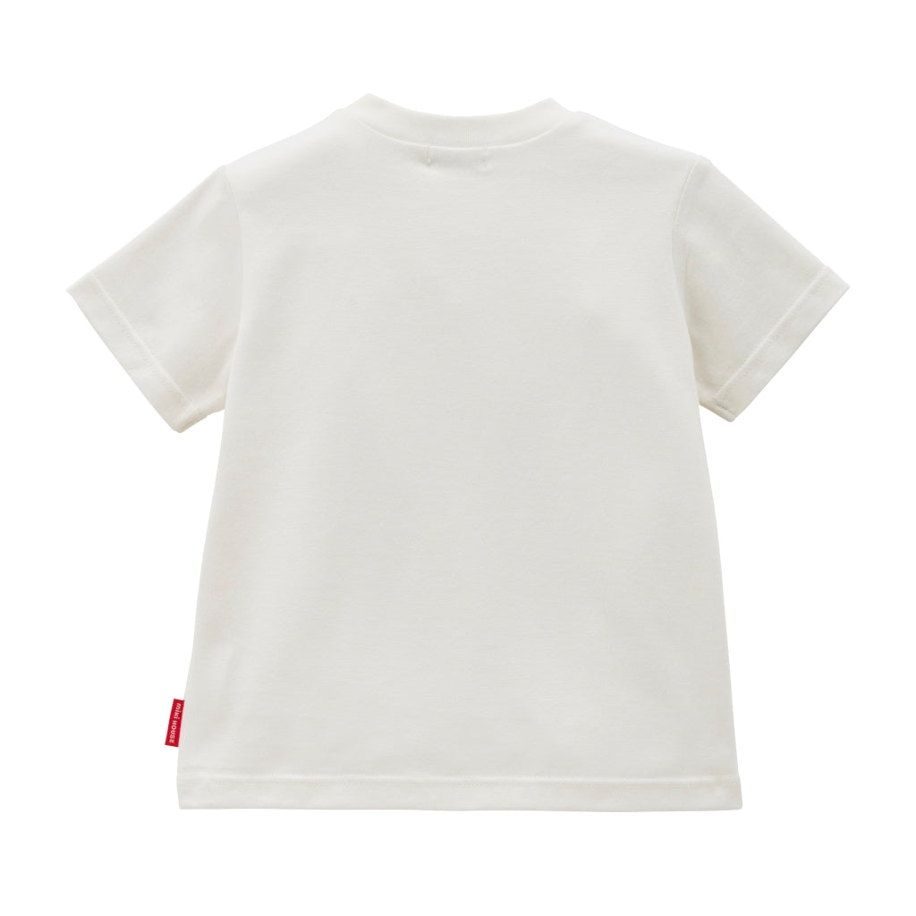 T-SHIRT BLANC CLASSIQUE OURSON MIKI HOUSE