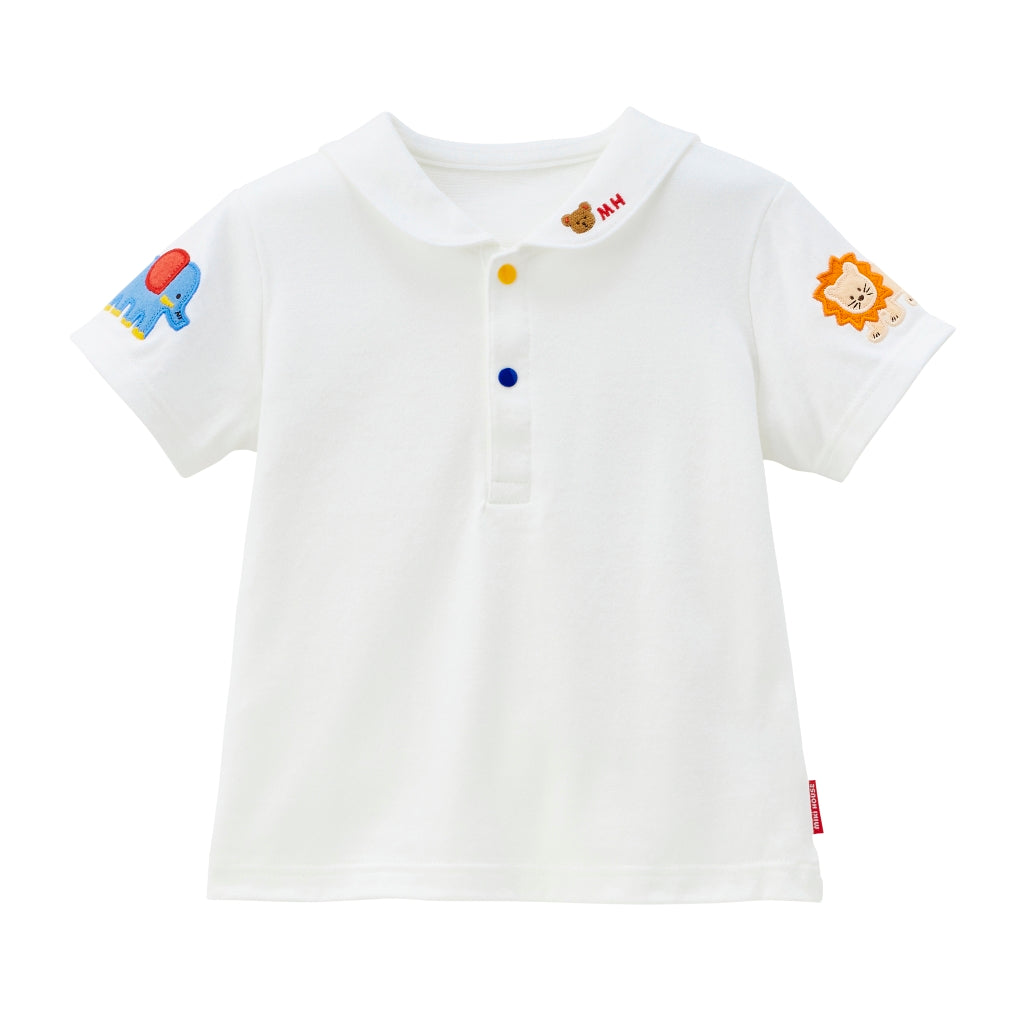 T-SHIRT POLO BLANC MIKI HOUSE