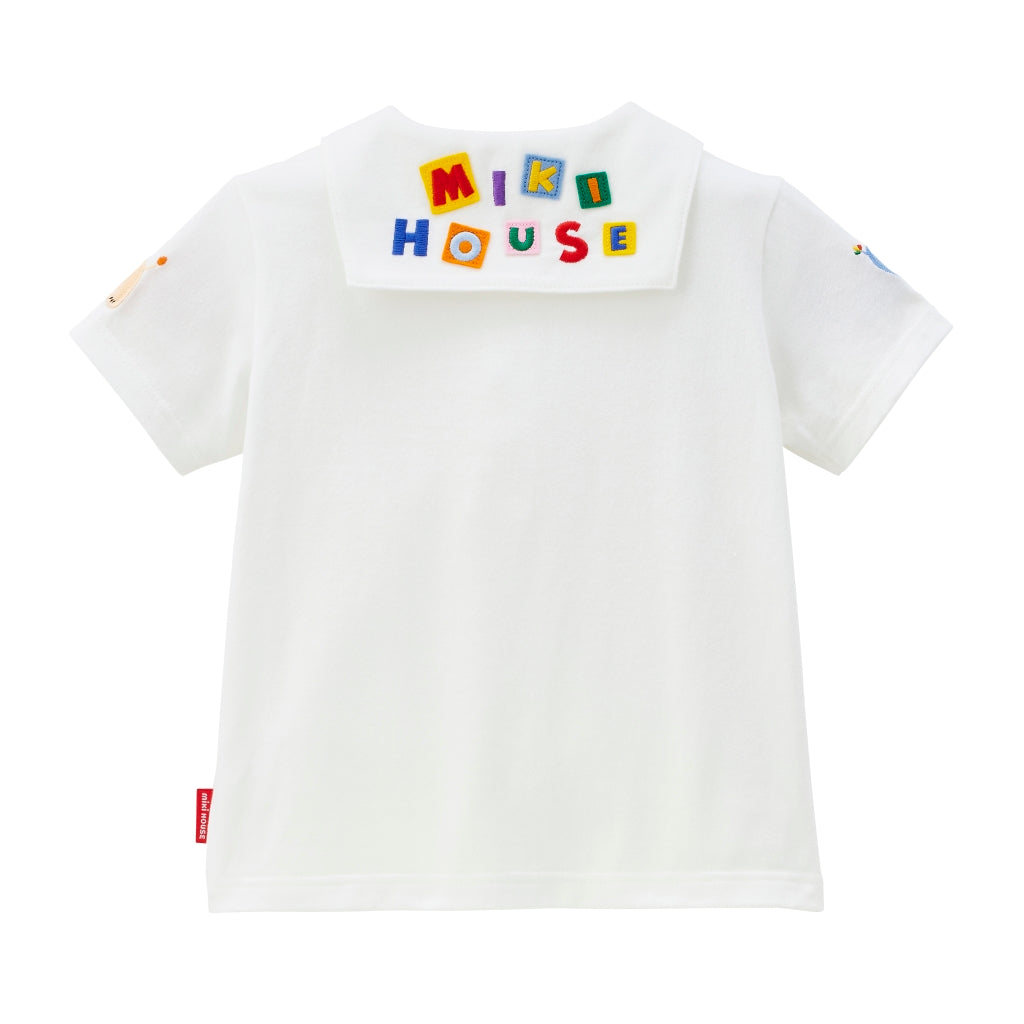 T-SHIRT POLO BLANC MIKI HOUSE