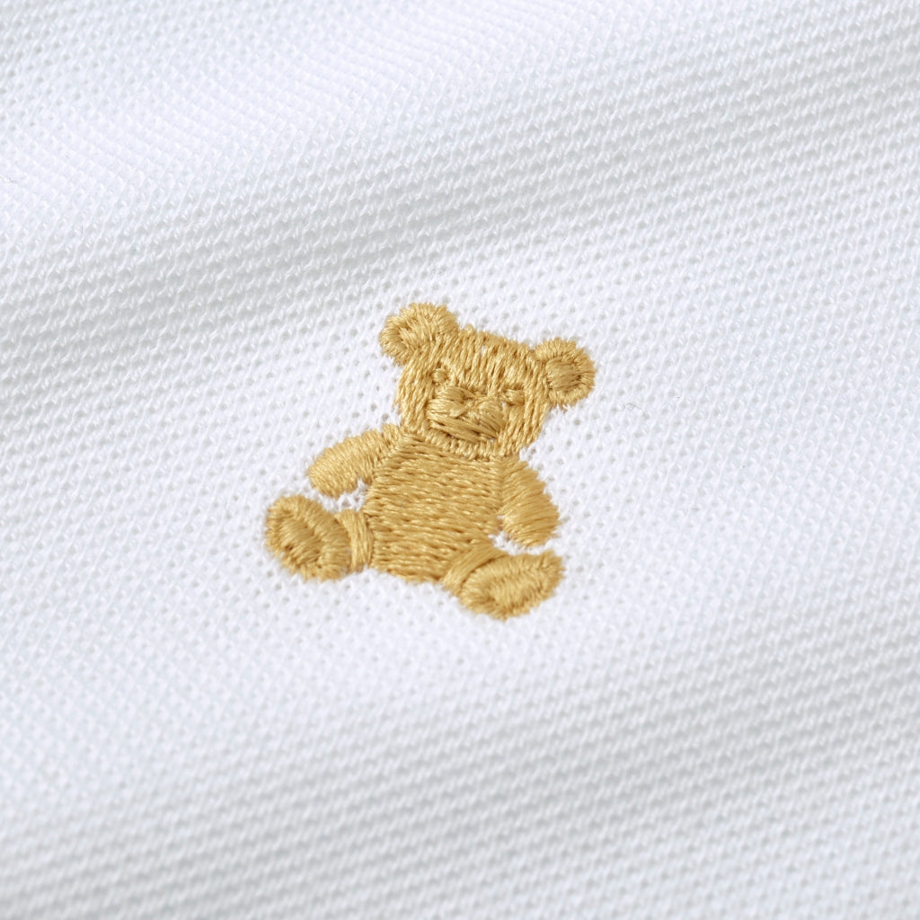 T-SHIRT POLO BLANC BEAR