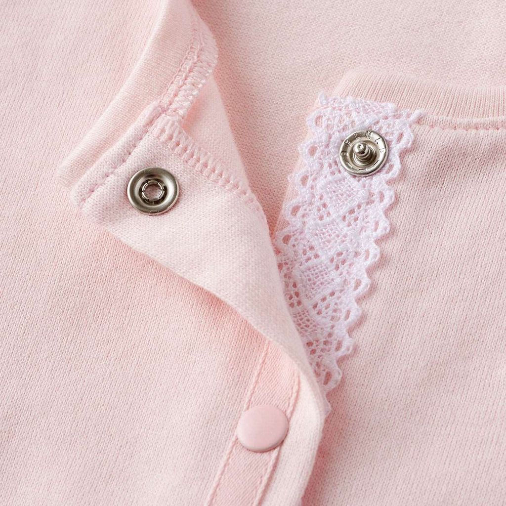 CARDIGAN EN COTON ROSE