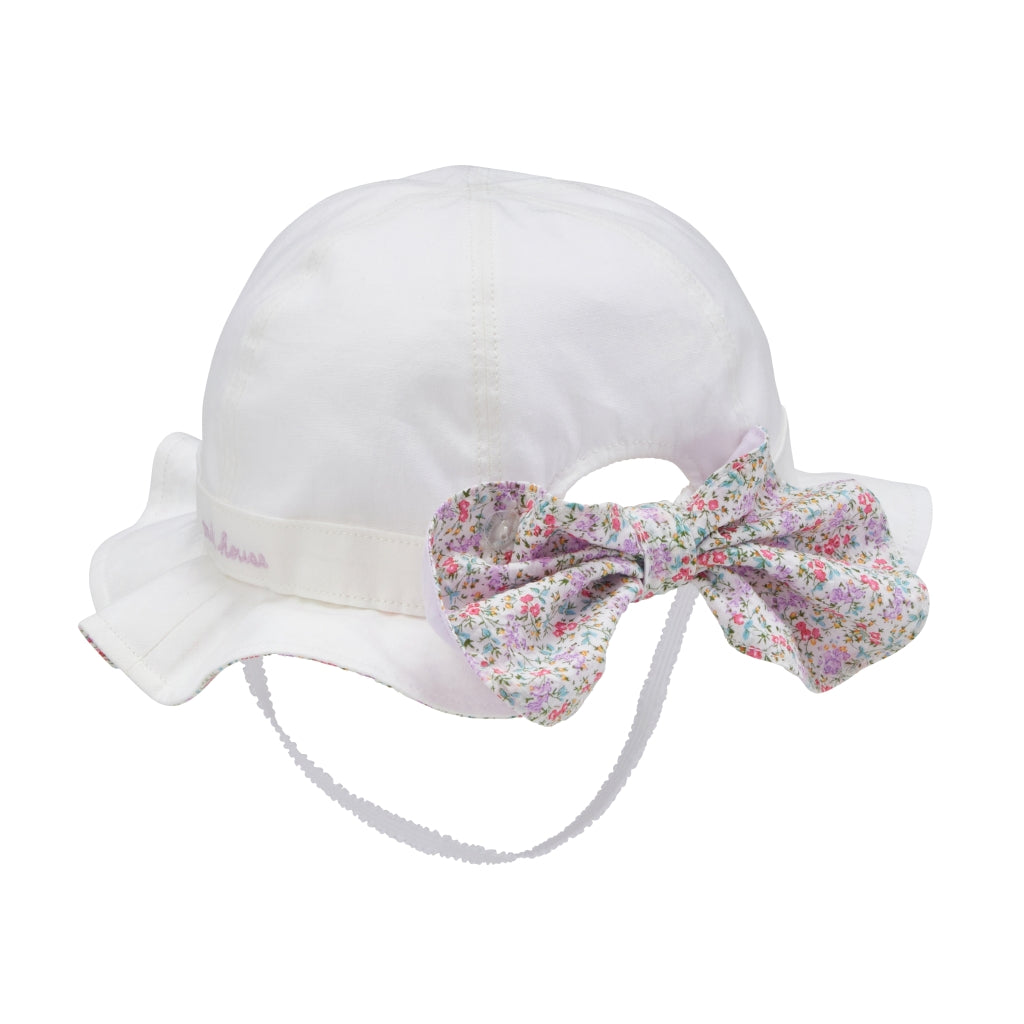 CHAPEAU ÉTÉ BLANC MOTIFS LIBERTY