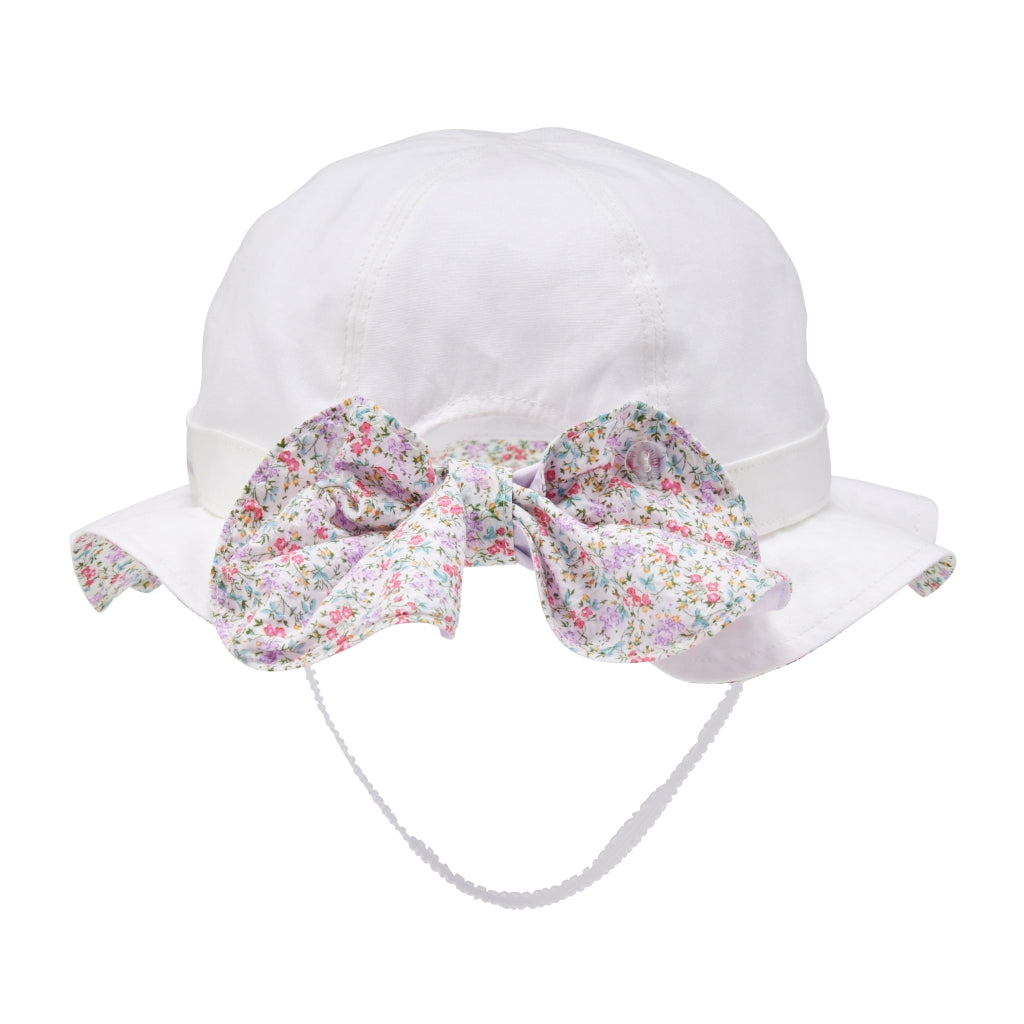 CHAPEAU ÉTÉ BLANC MOTIFS LIBERTY
