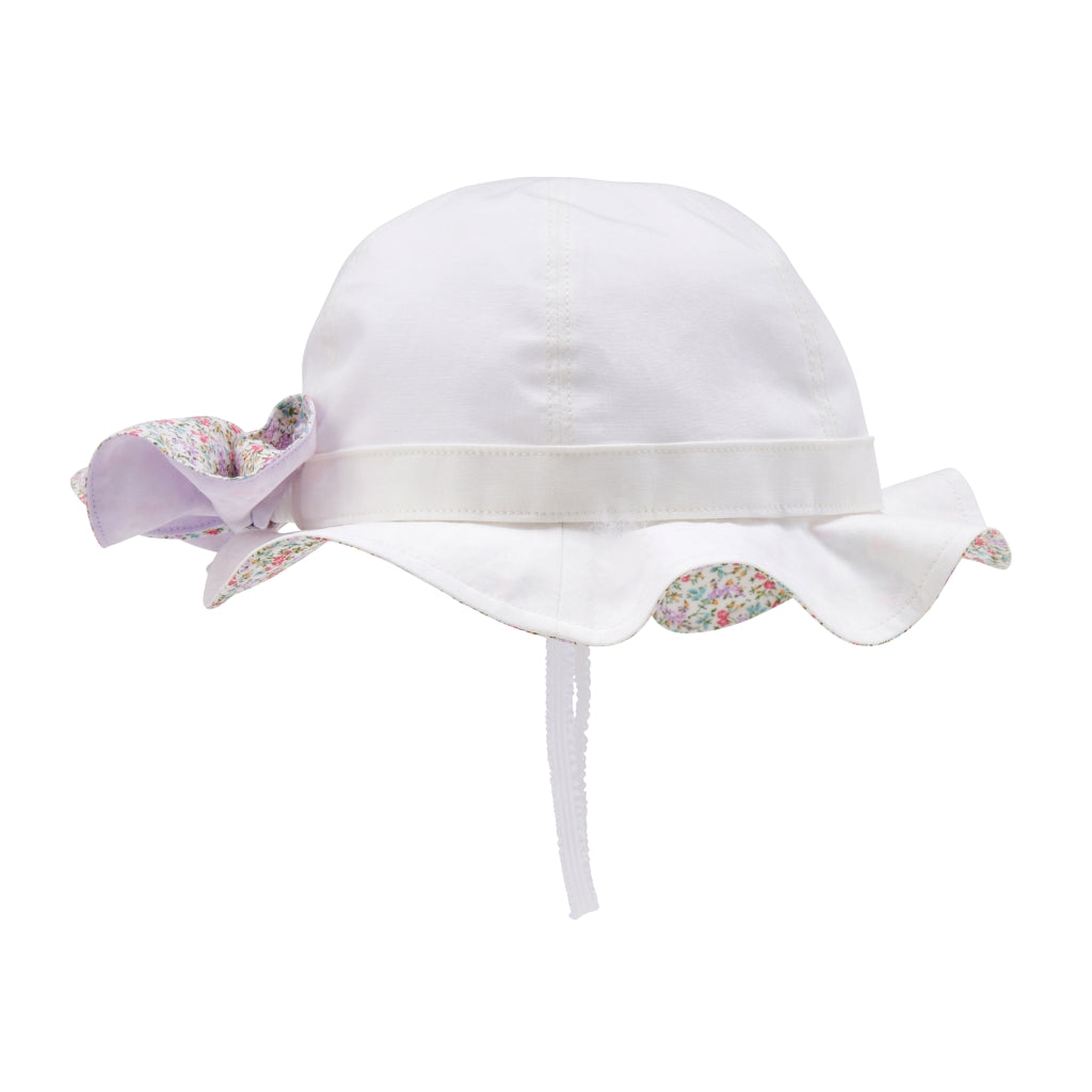 CHAPEAU ÉTÉ BLANC MOTIFS LIBERTY