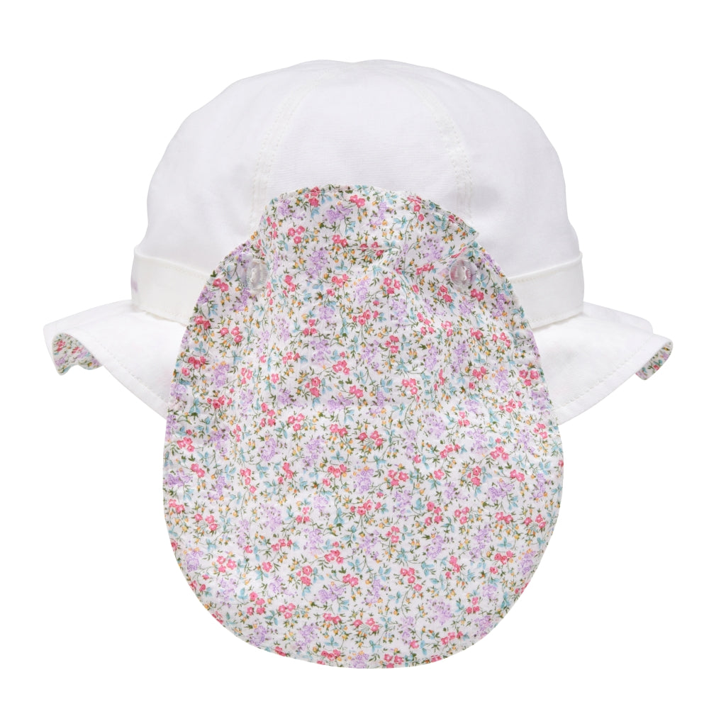 CHAPEAU ÉTÉ BLANC MOTIFS LIBERTY