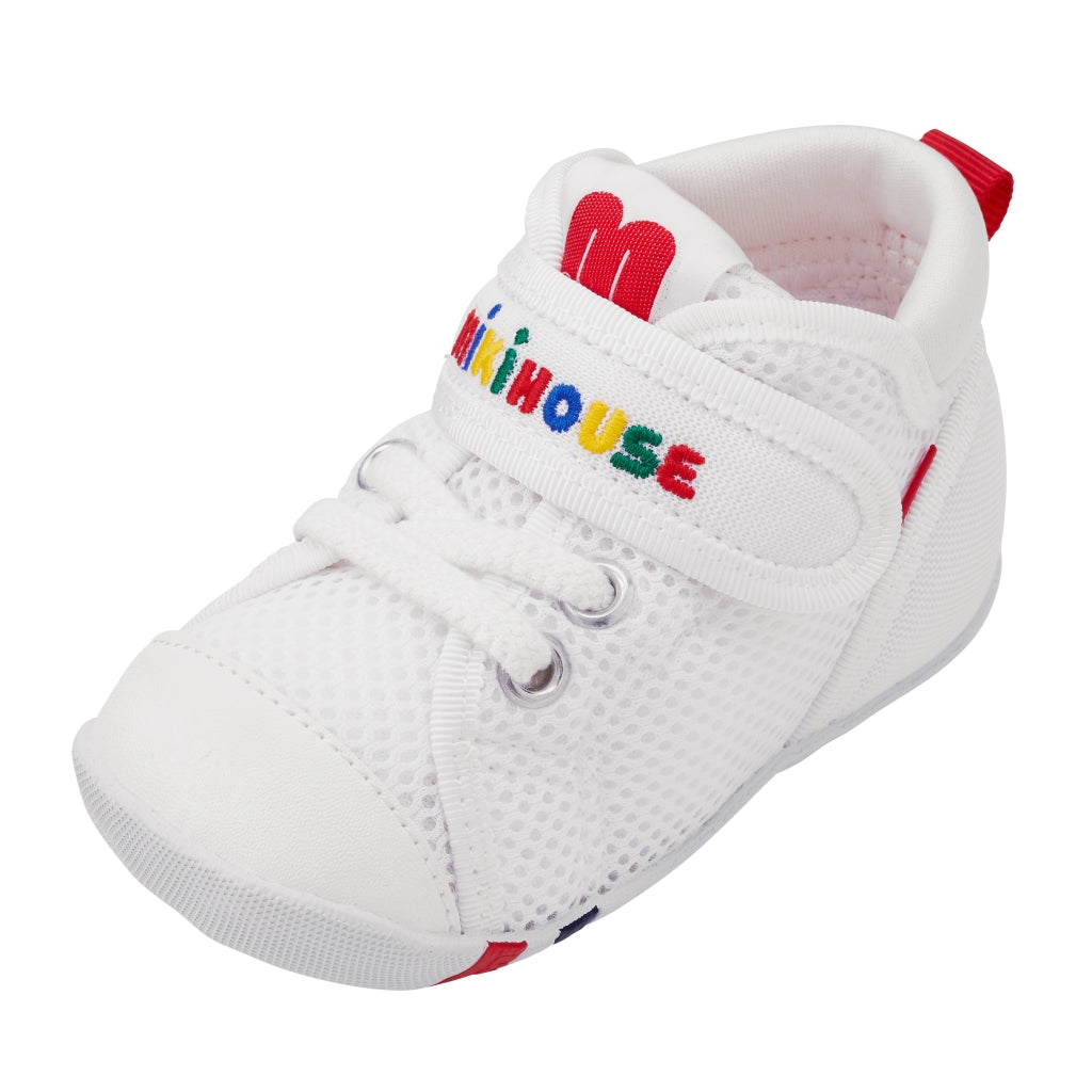 WHITE SHOES MULTICOLOR LOGO