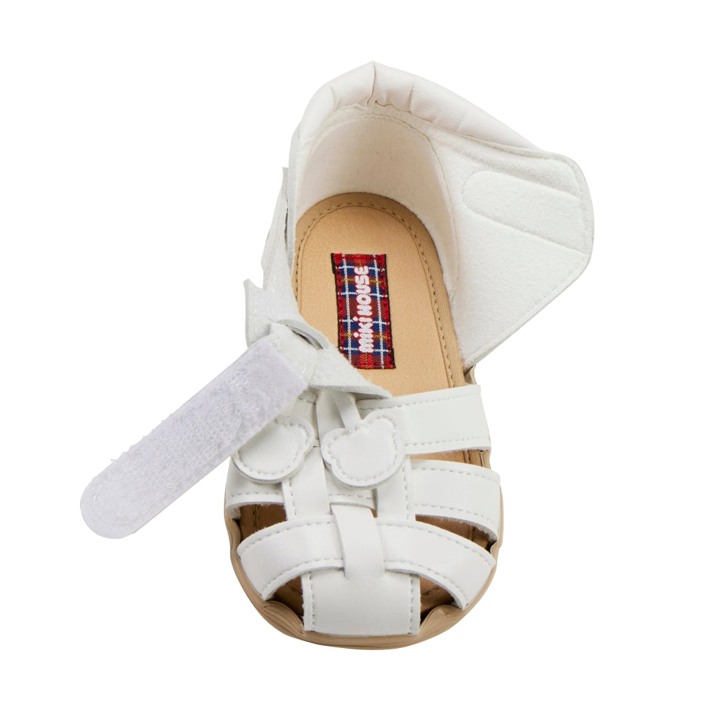 SANDALES BLANCHES ENFANT AVEC CERISE