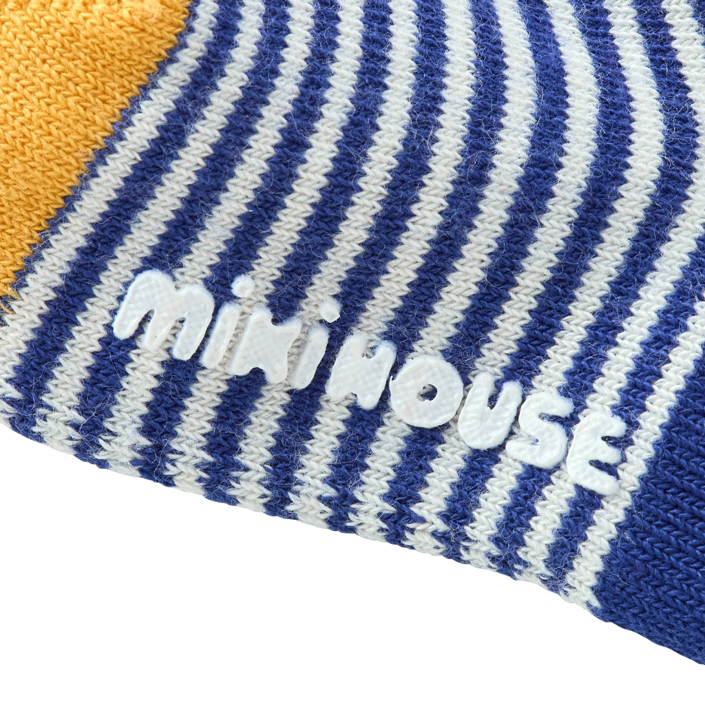 CHAUSSETTES BLEUES ET JAUNES À RAYURES