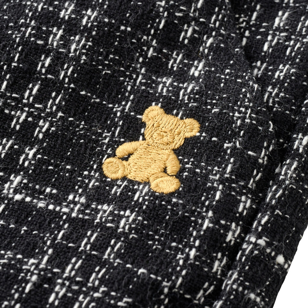 PANTALON NOIR MIKI HOUSE IMITATION TWEED