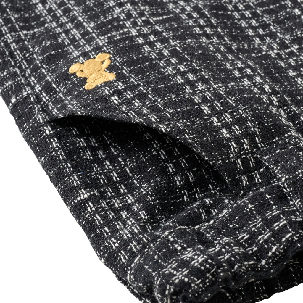 PANTALON NOIR MIKI HOUSE IMITATION TWEED