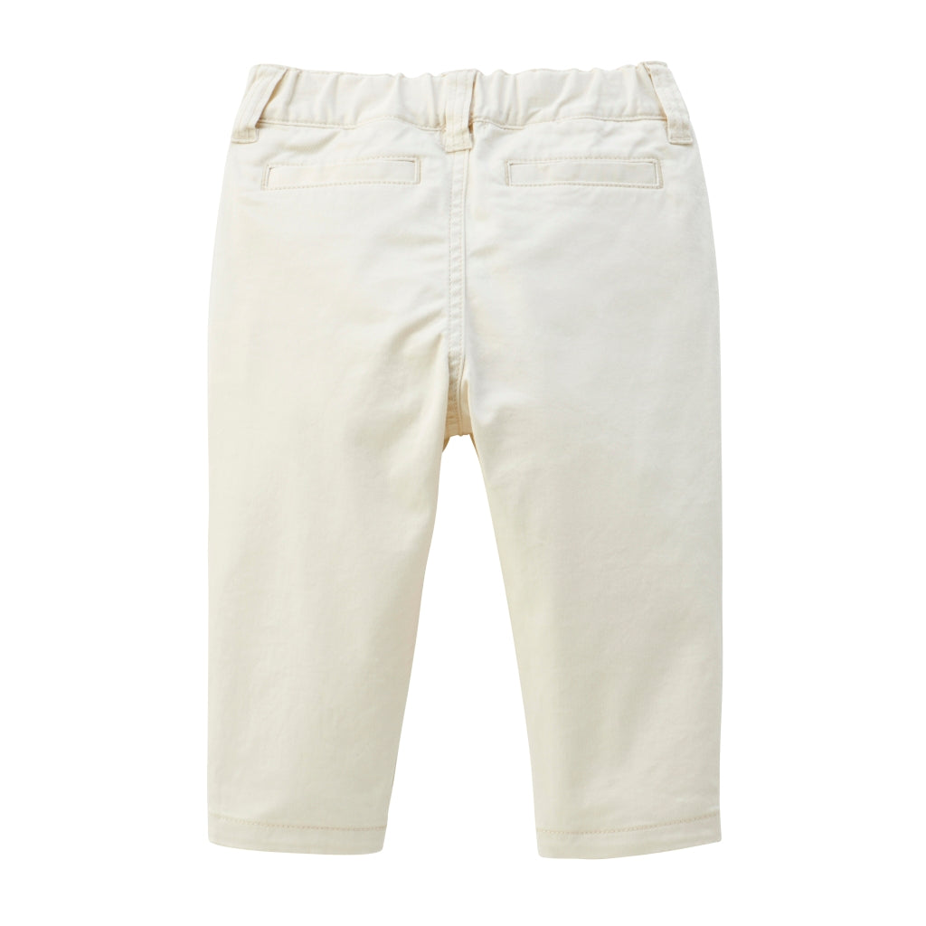 PANTALON BLANC MOTIF BURLINGTON