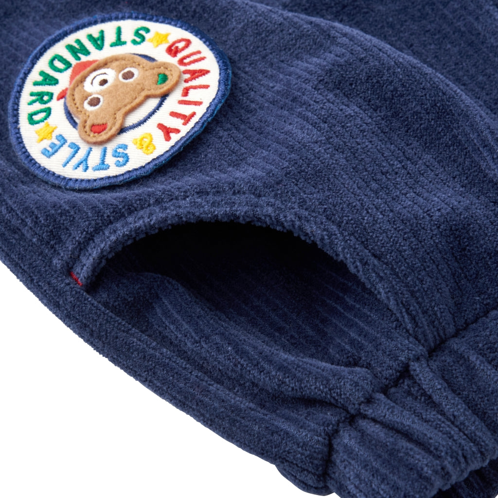 PANTALON EN COTTON BLEU FONCÉ PUCCI