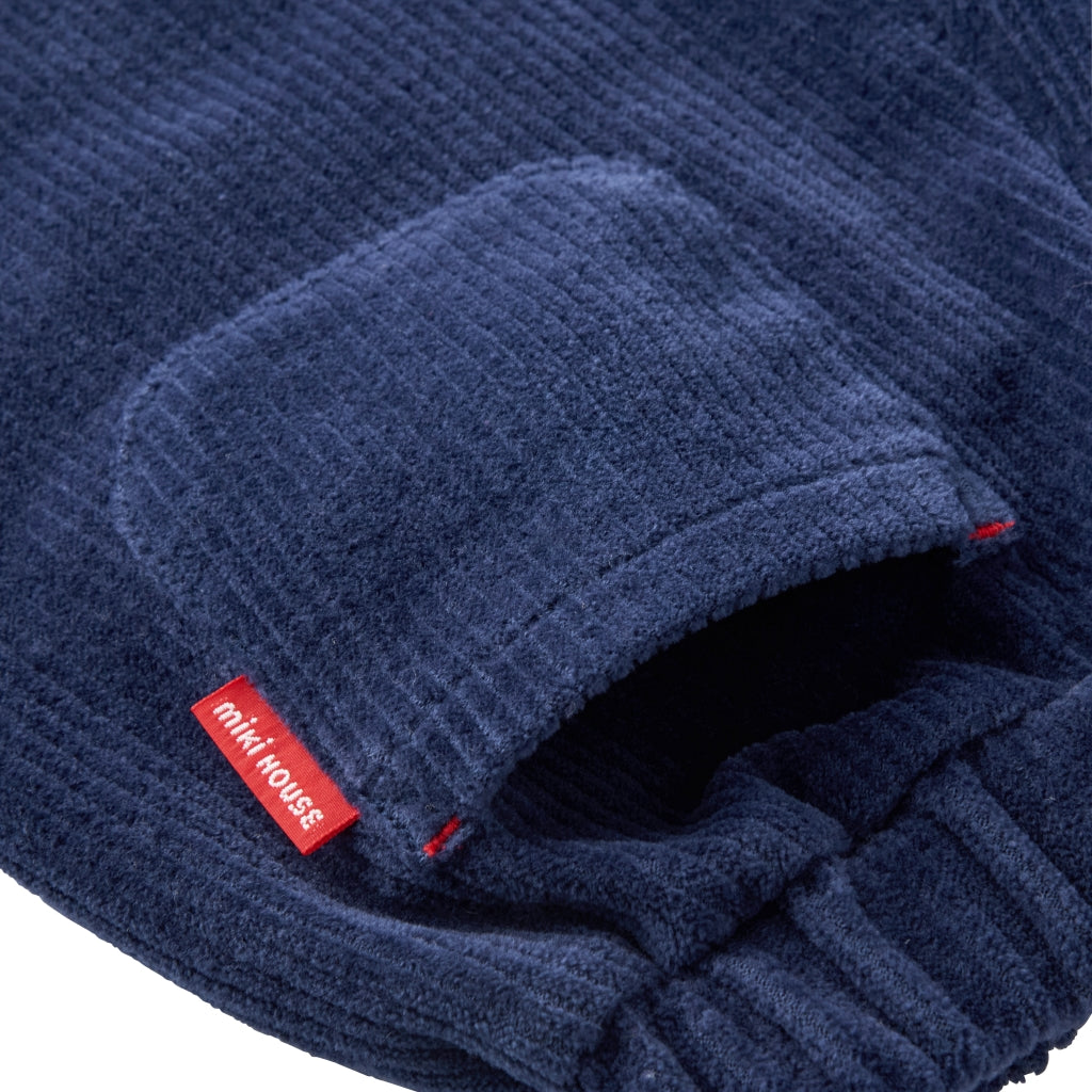 PANTALON EN COTTON BLEU FONCÉ PUCCI