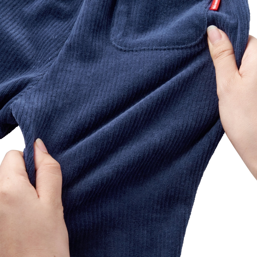 PANTALON EN COTTON BLEU FONCÉ PUCCI