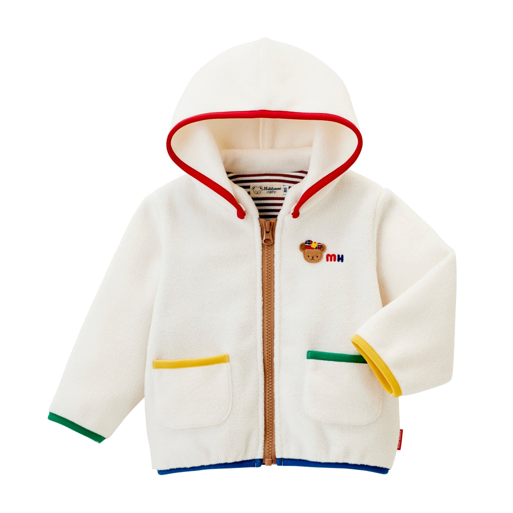 MIKI HOUSE WHITE COTTON JACKET