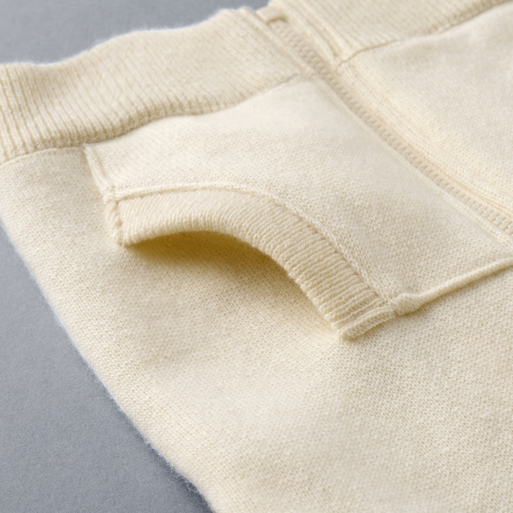 PARKA BLANC EN CACHEMIRE MIKI HOUSE