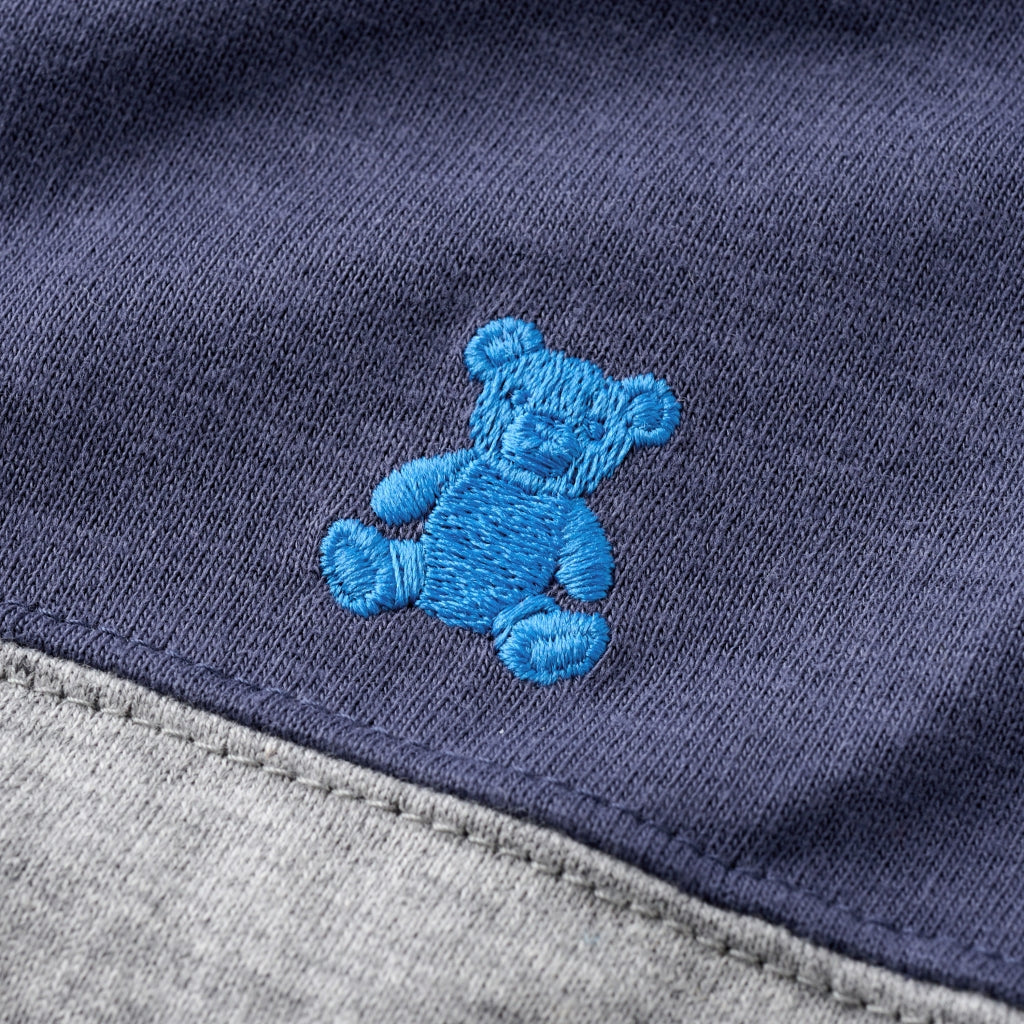 T-SHIRT OURSON BICOLORE MANCHES LONGUES