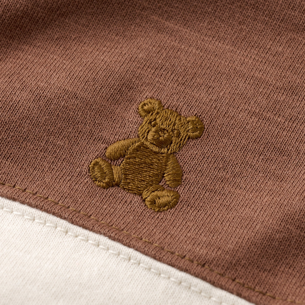 T-SHIRT OURSON BICOLORE MANCHES LONGUES