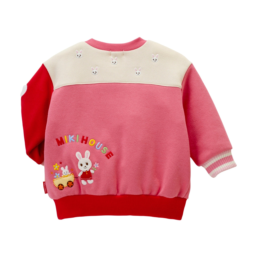 SWEAT SHIRT ROSE USAKO MIKI HOUSE