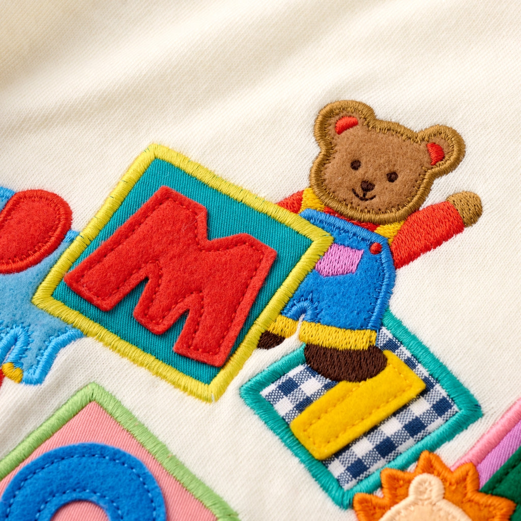 SWEAT SHIRT BLANC OURSON MIKI HOUSE