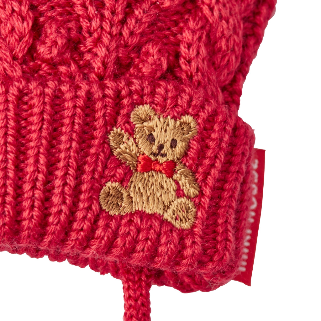 MOUFLES ROUGES OURSONS