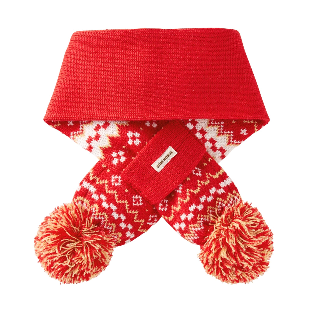 ÉCHARPE ROUGE USAKO EN LAINE