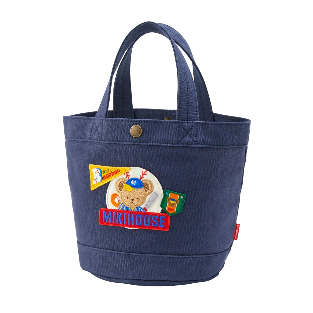 MIKI HOUSE BLUE COTTON BAG