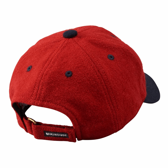 CASQUETTE EN LAINE ROUGE MIKI HOUSE ACADEMY