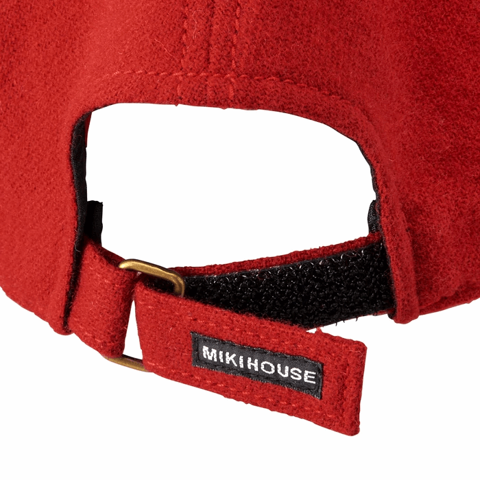 CASQUETTE EN LAINE ROUGE MIKI HOUSE ACADEMY