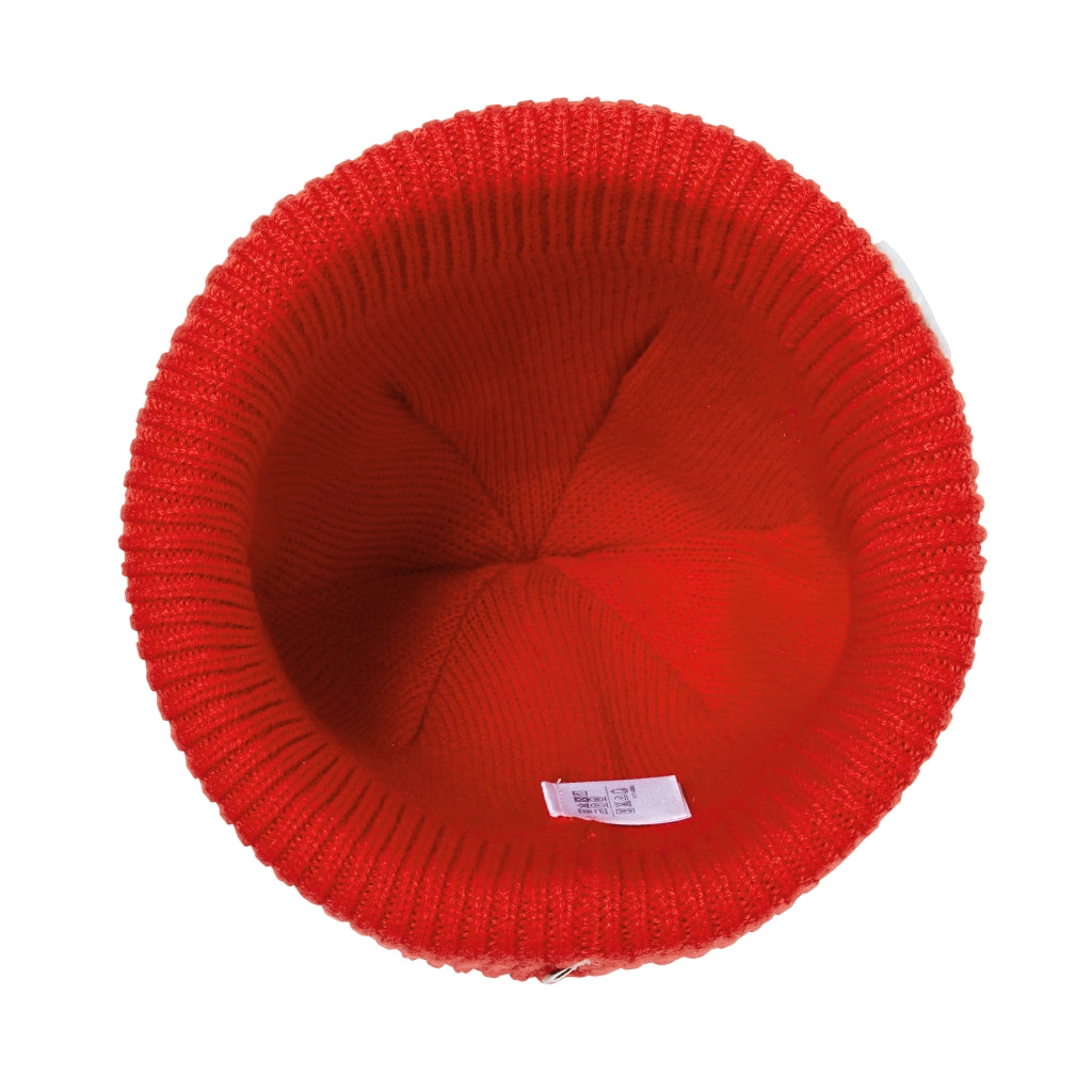 BONNET ROUGE USAKO AVEC POMPON EN LAINE