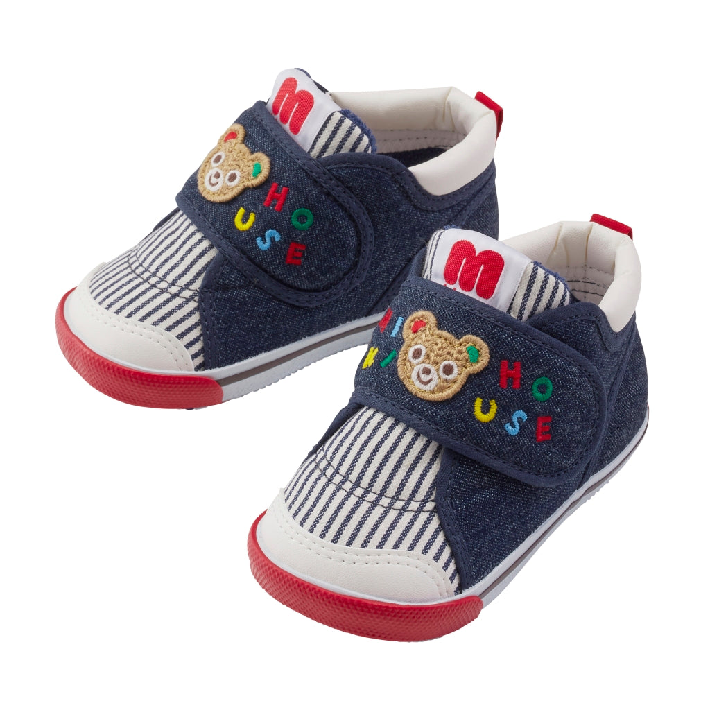 PUCCI MIKI HOUSE BLUE BABY SHOES