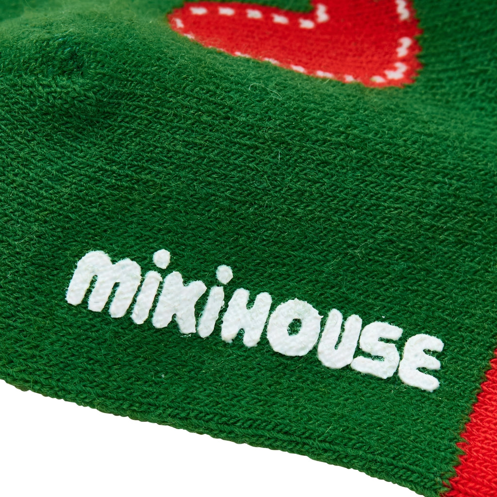 CHAUSSETTES VERTES ET ROUGES SPORTY RÉTRO