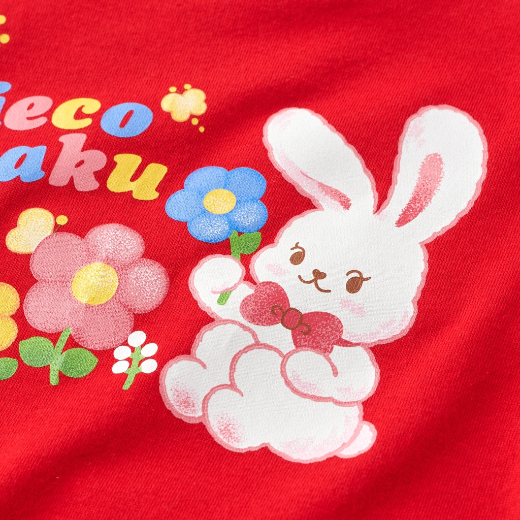 T-SHIRT CHIECO SAKU ROUGE FROUFROUS