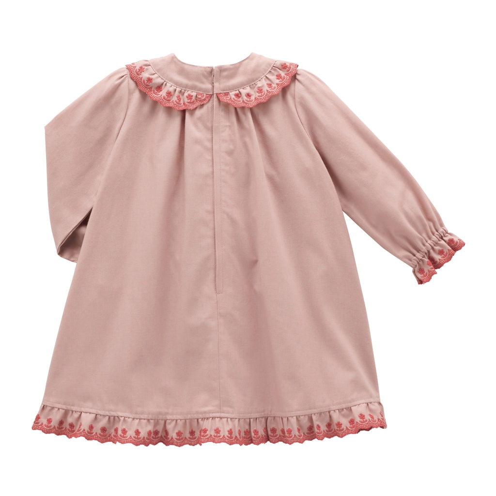 ROBE ROSE COL VOLANTS CHIECO SAKU