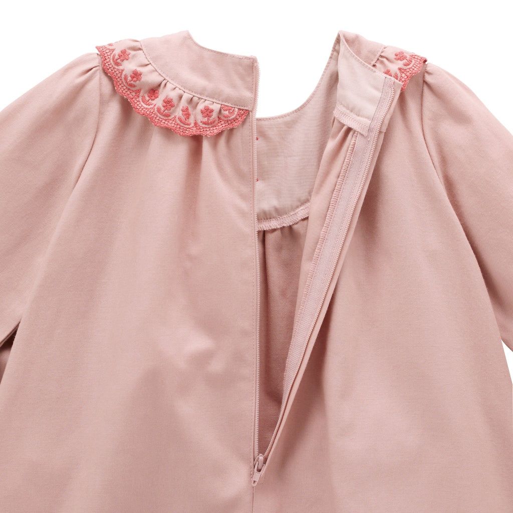 ROBE ROSE COL VOLANTS CHIECO SAKU