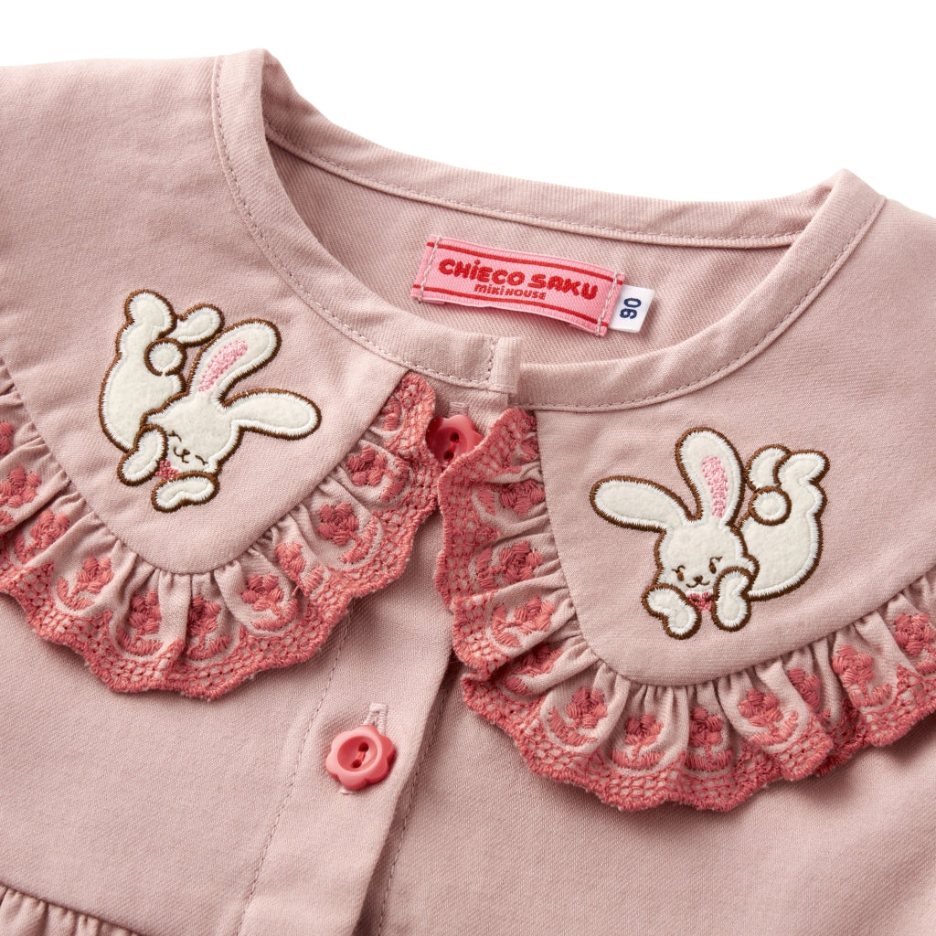 VESTE LÉGÈRE VOLANTS ROSE CHIECO SAKU